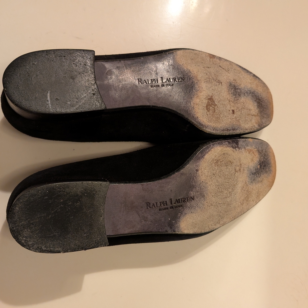 RALPH LAUREN Purple Label Women's Black Suede Ballet Flats | 6 B - Picture 6 of 6